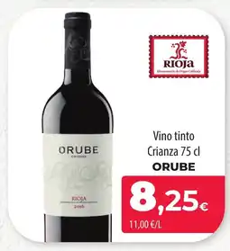 SPAR Lanzarote ORUBE Vino tinto Crianza oferta