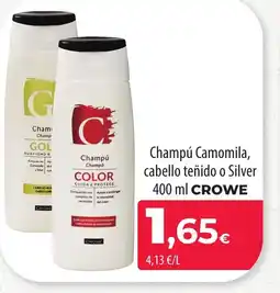 SPAR Lanzarote CROWE Champú Camomila cabello teñido o Silver oferta