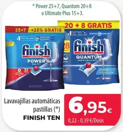 SPAR Lanzarote FINISH Lavavajillas automáticas pastillas oferta