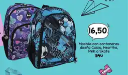 SPAR Lanzarote B4U Mochila con cantoneras diseño Calcio, Hearths, Pink o Skate oferta