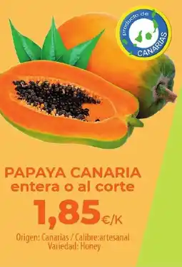 SPAR Lanzarote Papaya canaria oferta