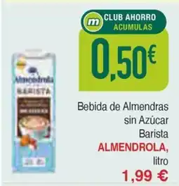 Masymas ALMENDROLA Bebida de Almendras sin Azúcar oferta