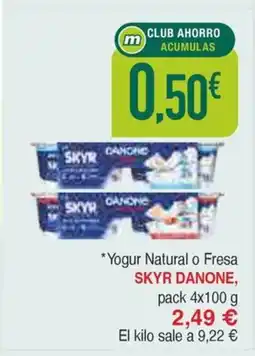 Masymas SKYR DANONE Yogur Natural o Fresa oferta
