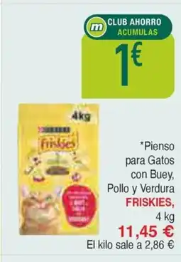 Masymas FRISKIES Pienso para Gatos con Buey Pollo y Verdura oferta