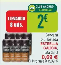 Masymas ESTRELLA GALICIA Cerveza 0,0 Tostada oferta