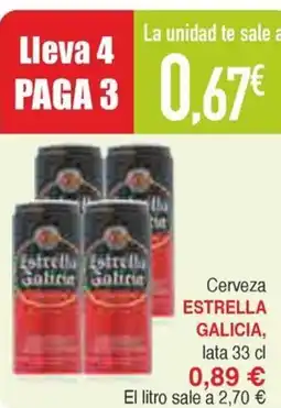 Masymas ESTRELLA GALICIA Cerveza oferta