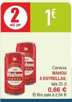 Masymas MAHOU 5 ESTRELLAS Cerveza oferta