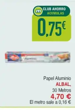 Masymas ALBAL Papel Aluminio oferta