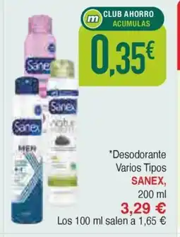 Masymas SANEX Desodorante Varios Tipos oferta
