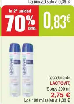 Masymas LACTOVIT Desodorante oferta