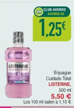 Masymas LISTERINE Enjuague Cuidado Total oferta