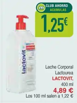 Masymas LACTOVIT Leche Corporal Lactourea oferta