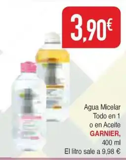 Masymas GARNIER Agua Micelar Todo en 1 o en Aceite oferta