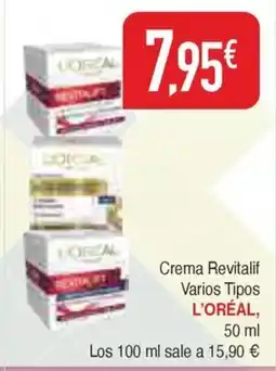 Masymas L'ORÉAL Crema Revitalif Varios Tipos oferta