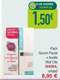 Masymas SHORA Pack Serum Facial + Aceite Vital Oils oferta