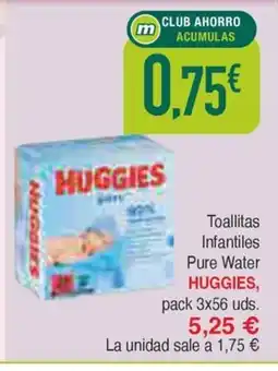 Masymas HUGGIES Toallitas Infantiles Pure Water oferta