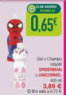 Masymas SPIDERMAN Gel + Champú Infantil oferta