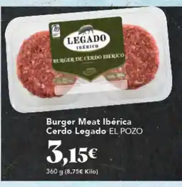 Gadis EL POZO Burger Meat Ibérica Cerdo Legado oferta