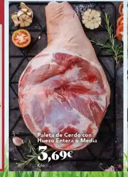 Gadis Paleta de Cerdo con Hueso Entera o Media oferta