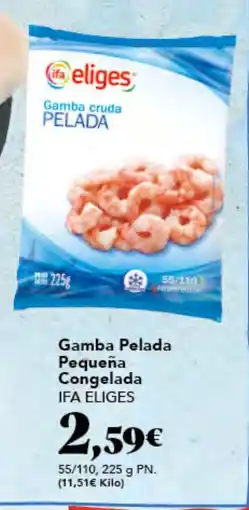 Gadis IFA ELIGES Gamba Pelada Pequeña Congelada oferta