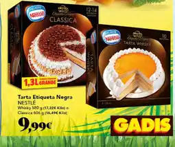 Gadis NESTLÉ Tarta Etiqueta Negra oferta