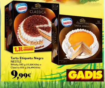 Gadis NESTLÉ Tarta Etiqueta Negra oferta