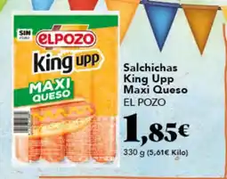 Gadis EL POZO Salchichas King Upp Maxi Queso oferta