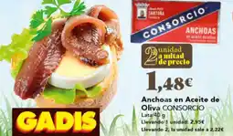Gadis CONSORCIO Anchoas en Aceite de Oliva oferta