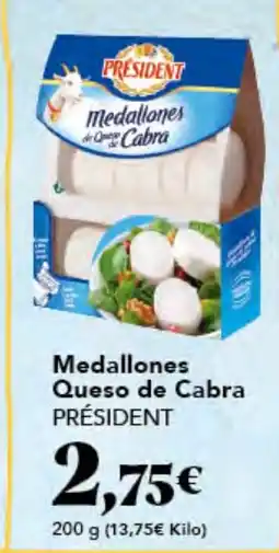 Gadis PRÉSIDENT Medallones Queso de Cabra oferta