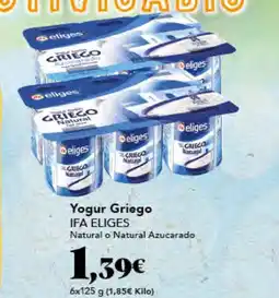 Gadis IFA ELIGGES Yogur Griego oferta