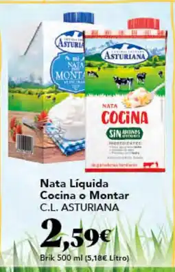 Gadis C.L. ASTURIANA Nata Líquida Cocina o Montar oferta