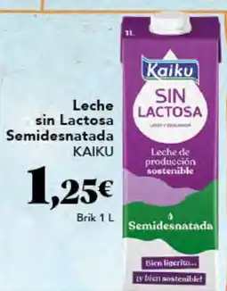 Gadis KAIKU Leche sin Lactosa Semidesnatada oferta