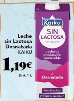 Gadis KAIKU Leche sin Lactosa Desnatada oferta
