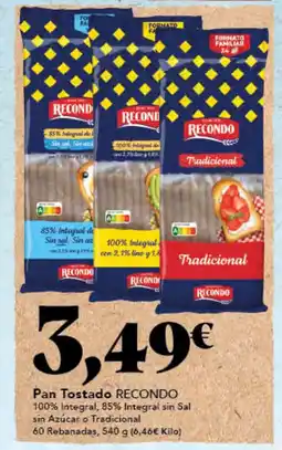 Gadis RECONDO Pan Tostado oferta
