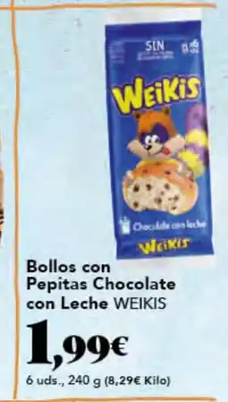 Gadis WEIKIS Bollon con Pepitas Chocolate con Leche oferta
