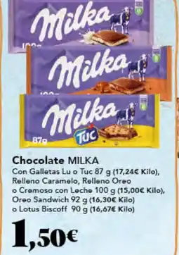 Gadis MILKA Chocolate oferta