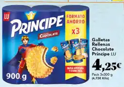 Gadis LU Galletas Rellenas Chocolate Principe oferta