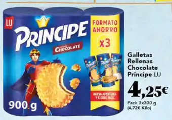 Gadis LU Galletas Rellenas Chocolate Principe oferta