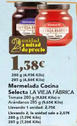Gadis LA VIEJA FABRICA Mermelada Cocina Selecta oferta