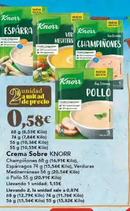 Gadis KNORR Crema Sobre oferta