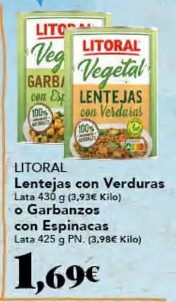 Gadis LITORAL Lentejas con Verduras oferta