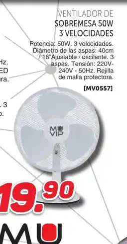 Mandatelo.com Ventilador de sobremesa 50w oferta