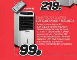 Mandatelo.com Climatizador 12 litros 80w con mando a distancia oferta