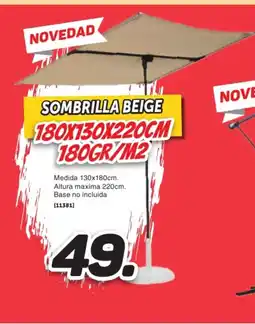 Mandatelo.com Sombrilla beige oferta
