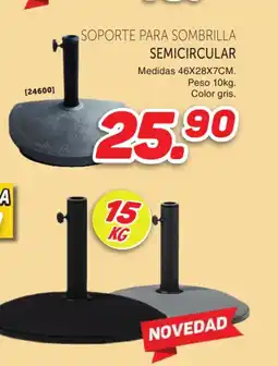 Mandatelo.com Soporte para sombrilla semicircular oferta
