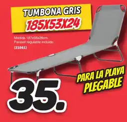 Mandatelo.com Tumbona gris oferta