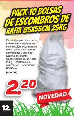 Mandatelo.com Pack to bolsas de escombros de rafia oferta