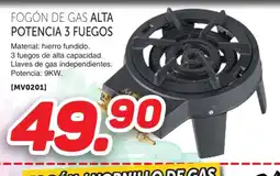 Mandatelo.com Fogón de gas alta potencia 3 fuegos oferta