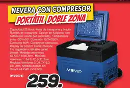 Mandatelo.com Nevera con compresor portatil doble zona oferta