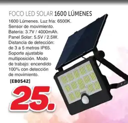 Mandatelo.com Foco led solar 1600 lúmenes oferta
